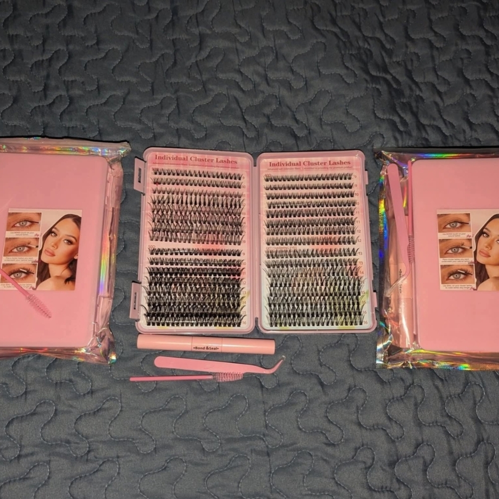 Pink Eyelash Extension Kit